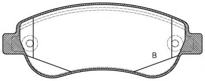 OPEN PARTS bpa128902 -  Комплект тормозных колодок, дисковый тормоз